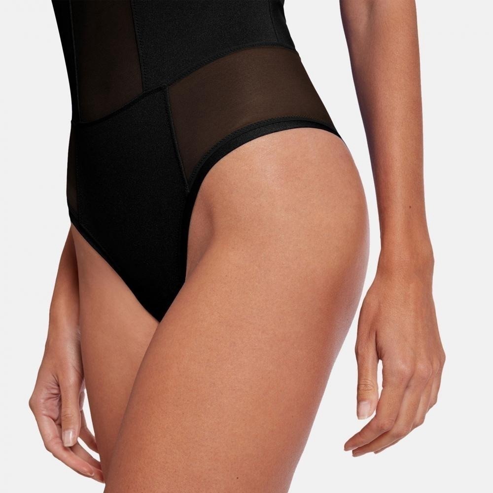 Wolford Deep Raspberry Halter One-Piece Swimsuit - Picture 5 of 13